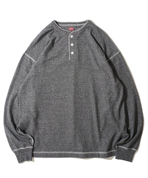 「Healthknit」 長袖Tシャツ X-LARGE チャコールグレー メンズ_画像7