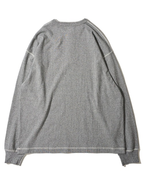 「Healthknit」 長袖Tシャツ X-LARGE チャコールグレー メンズ_画像9
