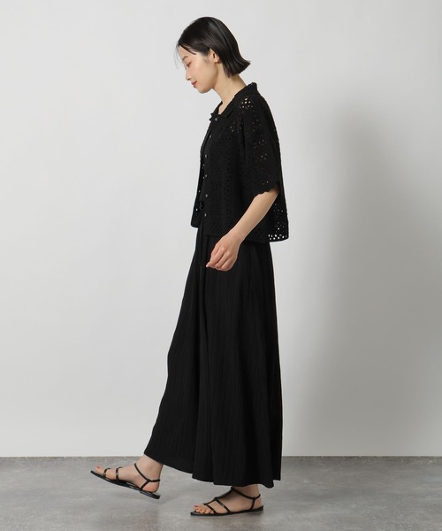 ブラウス シャツ 半袖 レース編み柄シャツ半袖 / 667838 レディース | LAKOLE | 05