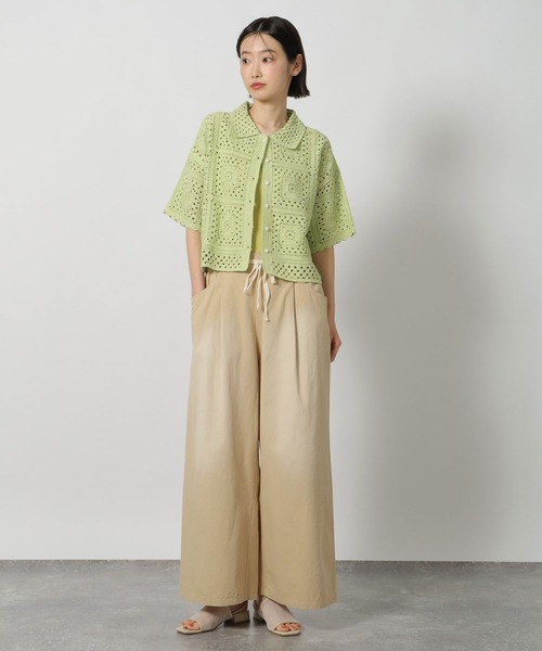 ブラウス シャツ 半袖 レース編み柄シャツ半袖 / 667838 レディース | LAKOLE | 10