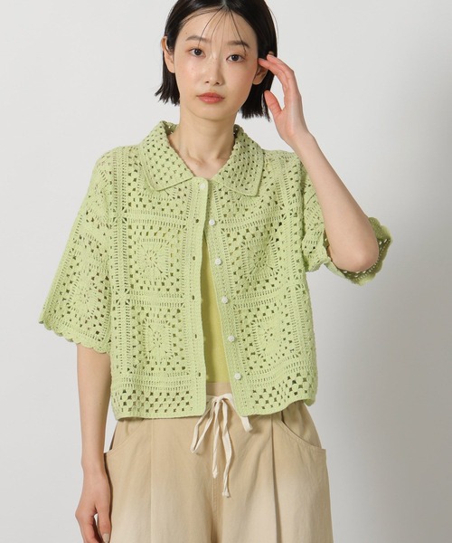 ブラウス シャツ 半袖 レース編み柄シャツ半袖 / 667838 レディース | LAKOLE | 11