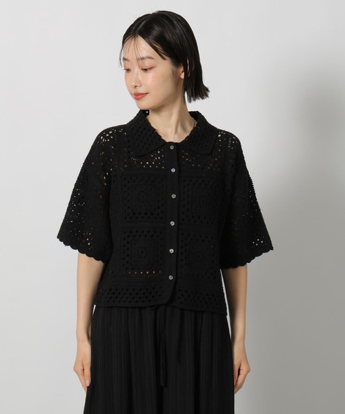 ブラウス シャツ 半袖 レース編み柄シャツ半袖 / 667838 レディース | LAKOLE | 12