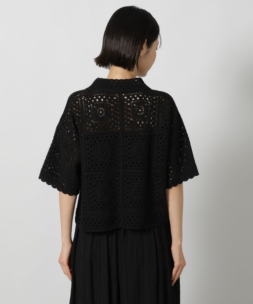 ブラウス シャツ 半袖 レース編み柄シャツ半袖 / 667838 レディース | LAKOLE | 14