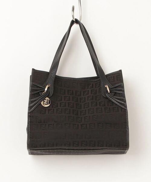 FENDI（フェンディ） ズッキーノ柄 トートバッグ - ブラック