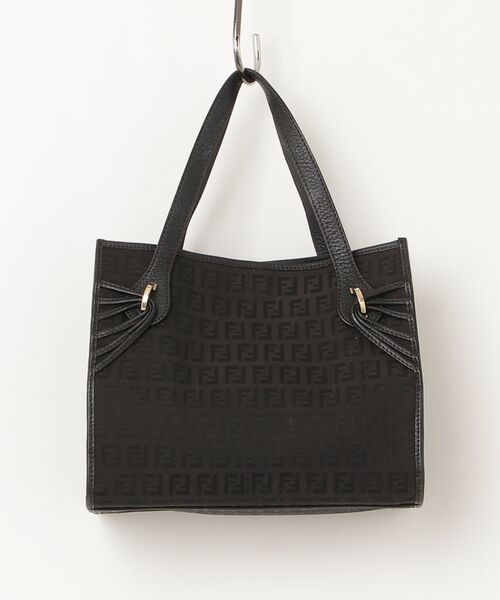 FENDI（フェンディ） ズッキーノ柄 トートバッグ - ブラック