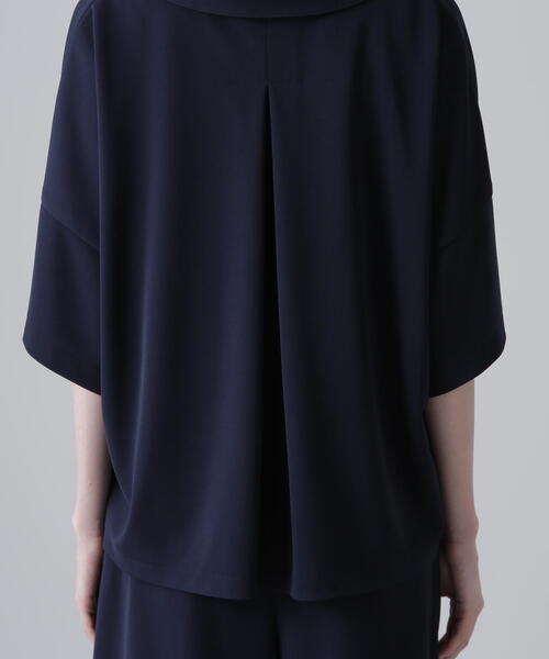 ADORE レディース 半袖ブラウス ネイビー サイズ38 ADORE（アドーア） 半袖ブラウス 38 ネイビー レディース : ZOZOTOWN