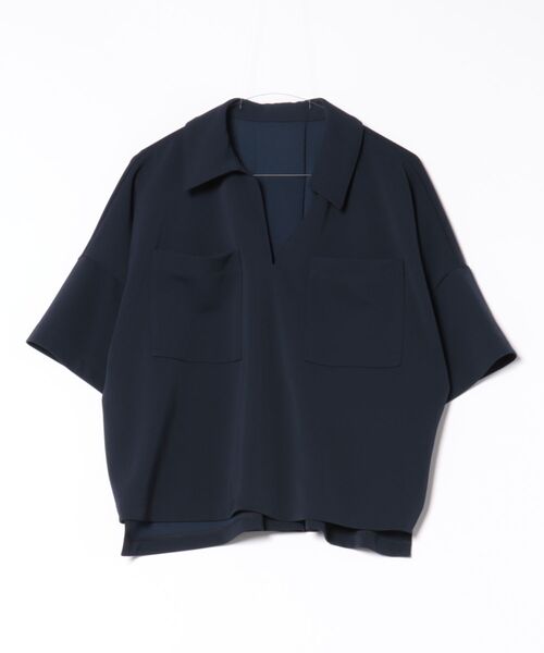 ADORE レディース 半袖ブラウス ネイビー サイズ38 ADORE（アドーア） 半袖ブラウス 38 ネイビー レディース : ZOZOTOWN