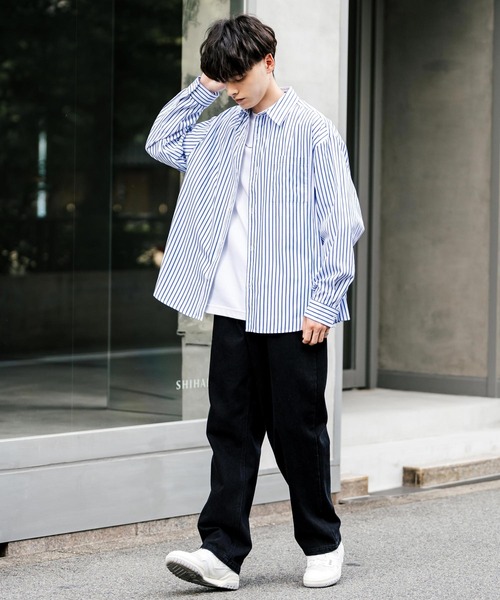 「Rocky Monroe」 長袖シャツ L グリーン メンズ_画像9