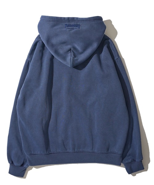 「THRASHER」 ジップアップパーカー X-LARGE ネイビー メンズ_画像3