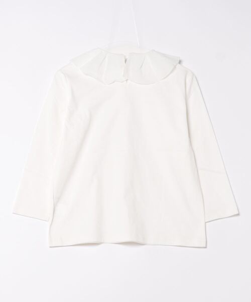 「haupia」 長袖カットソー MEDIUM ブラック×ホワイト レディース_画像2