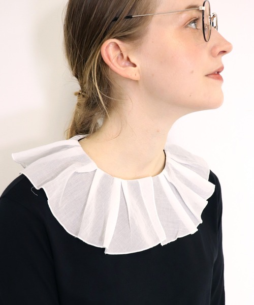「haupia」 長袖カットソー MEDIUM ブラック×ホワイト レディース_画像5