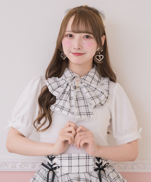 ROJITA（ロジータ） tシャツ 半袖 「セットアップ対応」ボウタイリボン 