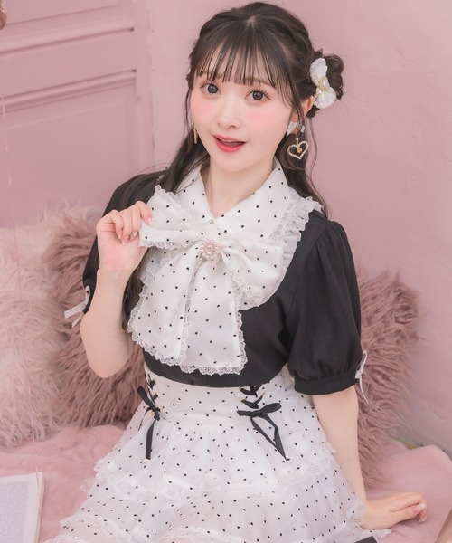ROJITA（ロジータ） tシャツ 半袖 「セットアップ対応」ボウタイリボン