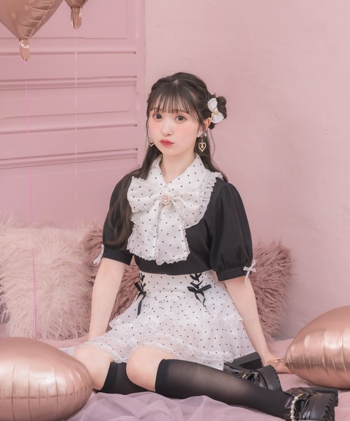 ROJITA（ロジータ） tシャツ 半袖 「セットアップ対応」ボウタイリボン 