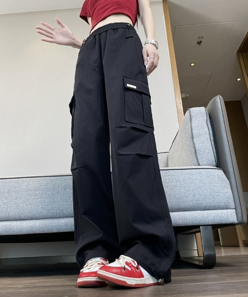 「HANDO」 カーゴパンツ L アイボリー レディース_画像4