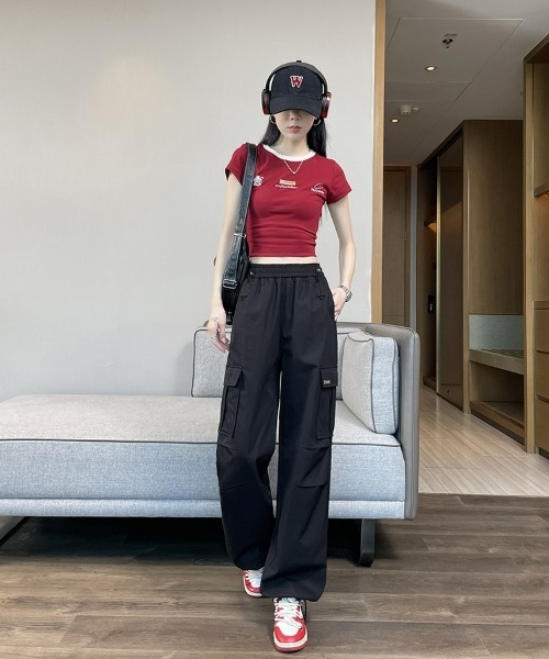 「HANDO」 カーゴパンツ L アイボリー レディース_画像7