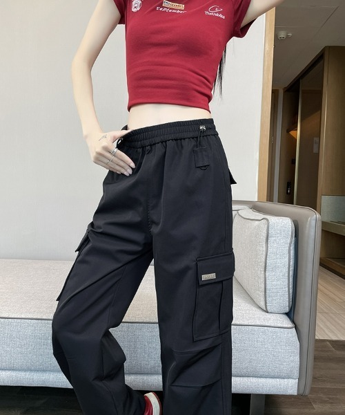 「HANDO」 カーゴパンツ L アイボリー レディース_画像9