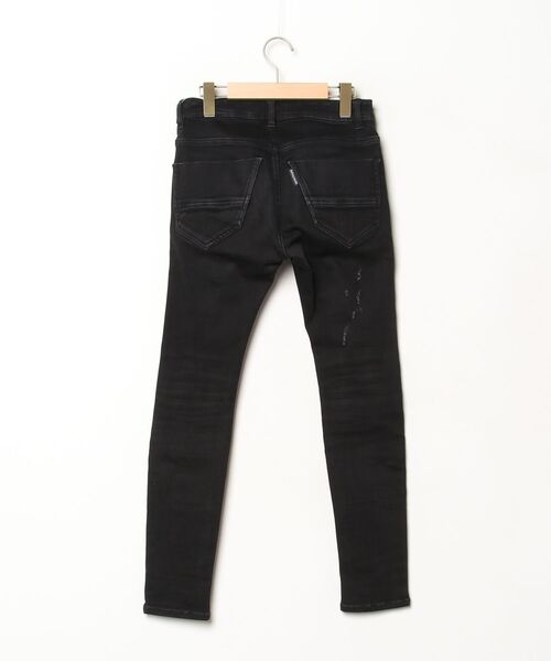 「BUFFALO BOBS」 スキニーデニムパンツ 1/S ブラック メンズ_画像2