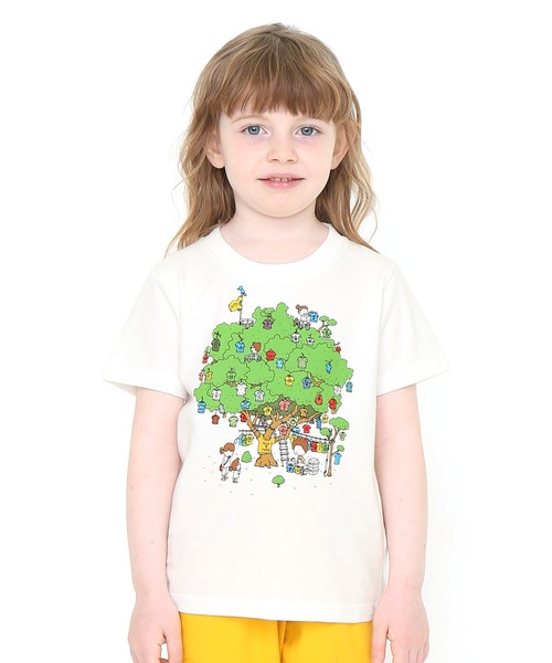 Tシャツ Tシャツ コラボレーションキッズtシャツ Tシャツの木 ヨシタケシンスケ ホワイト Zozotown Paypayモール店 通販 Paypayモール