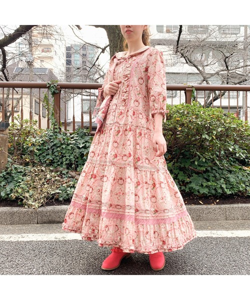 初回限定 ワンピース 薔薇模様プリントワンピース 人気ブランド Blog Finibr Com