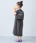 ワンピース 後ろ姿もかわいい 綿100% バッ...の詳細画像4