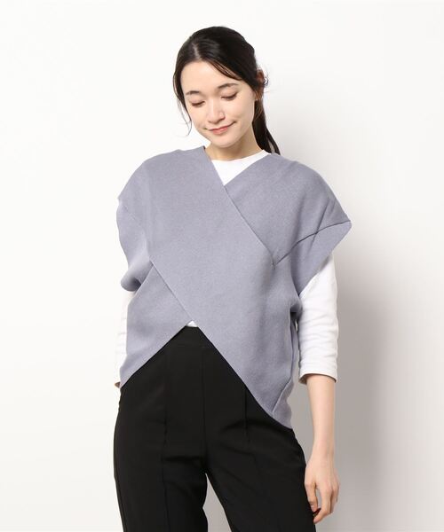 ベスト 麻タッチクロス2WAYニットベスト|ZOZOTOWN |04