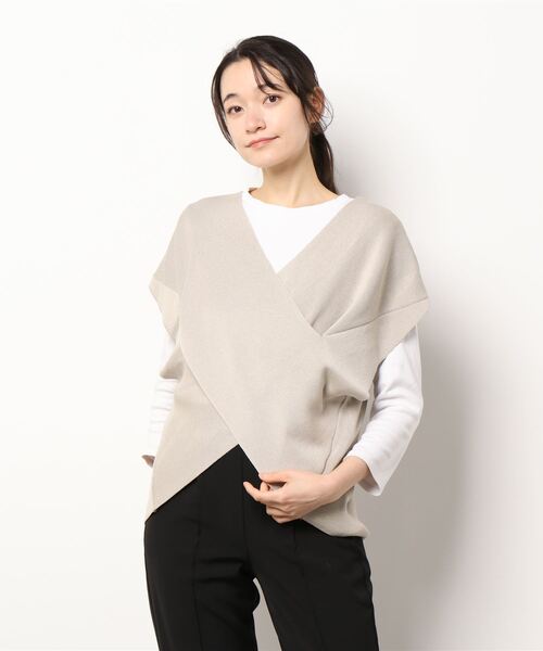 ベスト 麻タッチクロス2WAYニットベスト|ZOZOTOWN |02