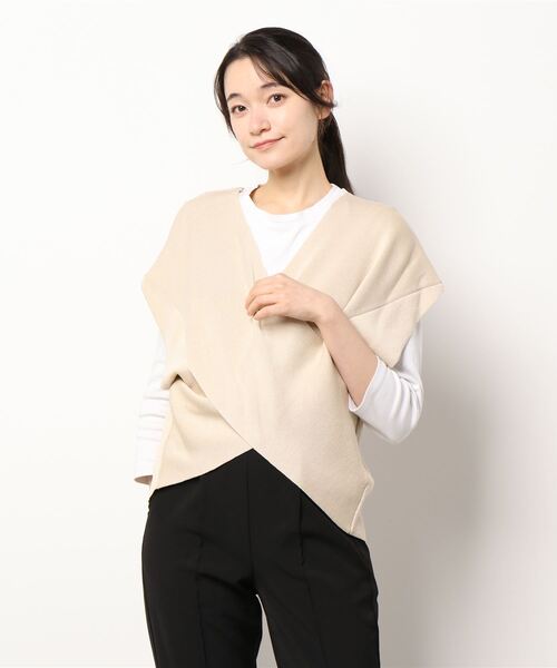ベスト 麻タッチクロス2WAYニットベスト|ZOZOTOWN |05