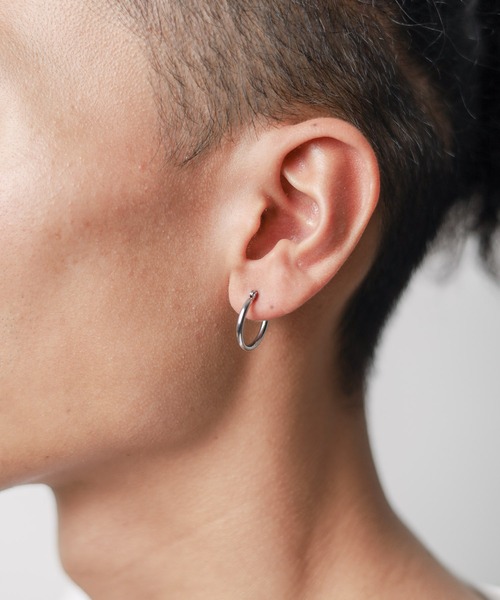 Pledge（プレッジ） ピアス 「76」「」MINIフープ ピアス（ペア