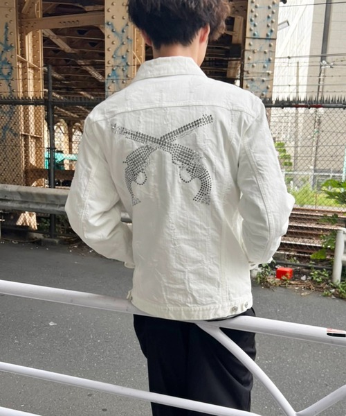 デニムジャケット gジャン BROKEN JQ BLOUSON SW メンズの画像