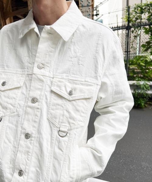 デニムジャケット gジャン BROKEN JQ BLOUSON SW メンズの画像