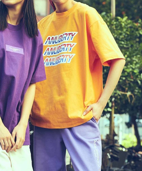 ANLIBERTY ANAP（アンリバティアナップ） tシャツ 半袖 cvcロゴ