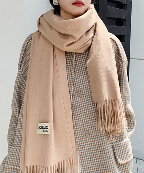 ★新品 ドゥーズィエムクラス カシミヤ混 大判マフラーストール やわらかベージュ miniministore（ミニミニストア） マフラー ストール 「新色追加