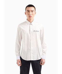 BIG XL ARMANI EXCHANGE ロゴ総柄 半袖ポロシャツ紺/白 ARMANI EXCHANGE ポロシャツ 「A|X アルマーニ エクスチェンジ