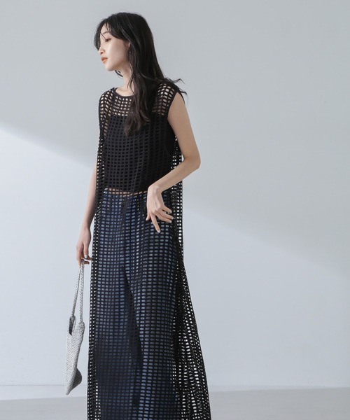 RITA ROW（リタロウ） ワンピース RITA ROW/Crochet straight long