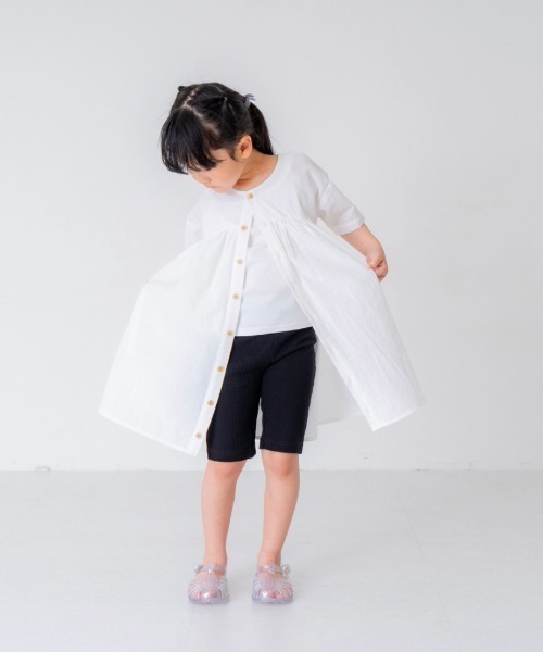 petit main and D. ワンピース ボイルギャザーワンピース キッズ 子供 