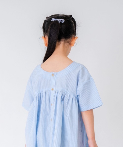 petit main and D. ワンピース ボイルギャザーワンピース キッズ 子供 