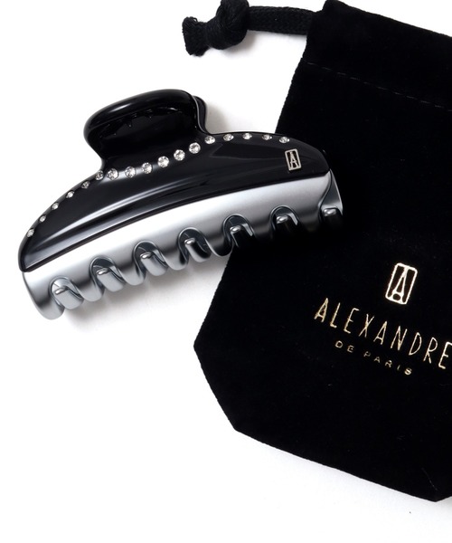 ヘアアクセサリー ALEXANDRE DE PARIS PINCE VENDOME ECLAT Alexandre de Paris regular black jewel hair clip Pince