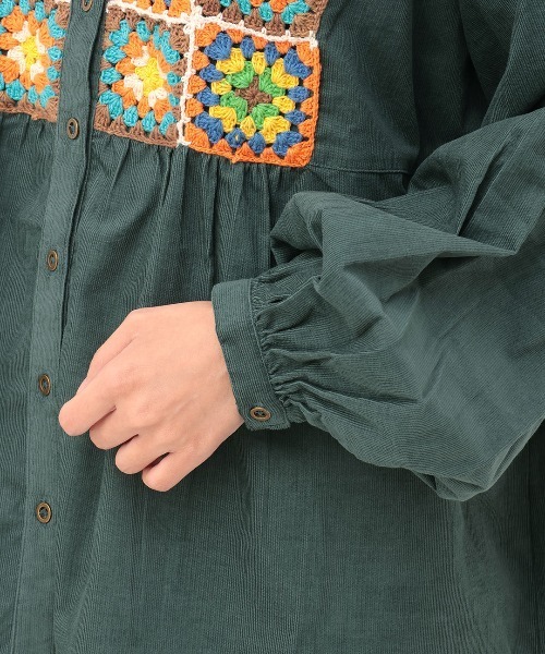 チチカカ（TITICACA） ブラウス シャツ Rico クロシェコールブラウス