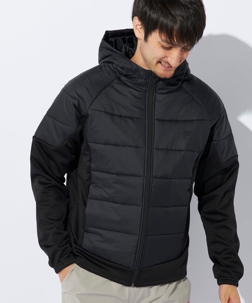 FILA（フィラ） ブルゾン アウター 中綿切替え 蓄熱アルミジャケット