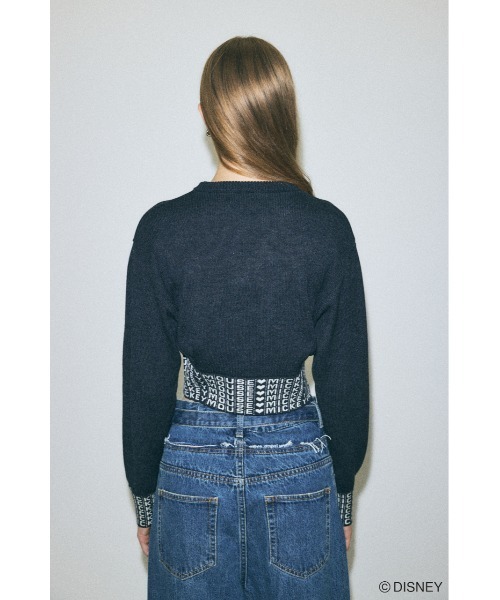 ニット セーター MD JACQUARD SWEATER レディース Disney SERIES CREATED by MOUSSY ニット セーター MD JACQUARD