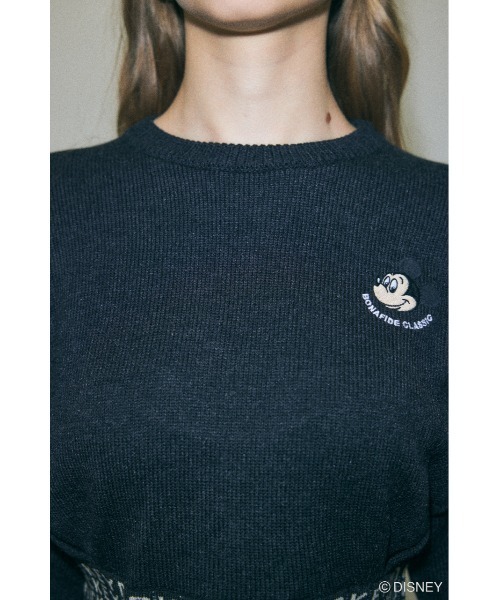 ニット セーター MD JACQUARD SWEATER レディース Disney SERIES CREATED by MOUSSY ニット セーター MD JACQUARD
