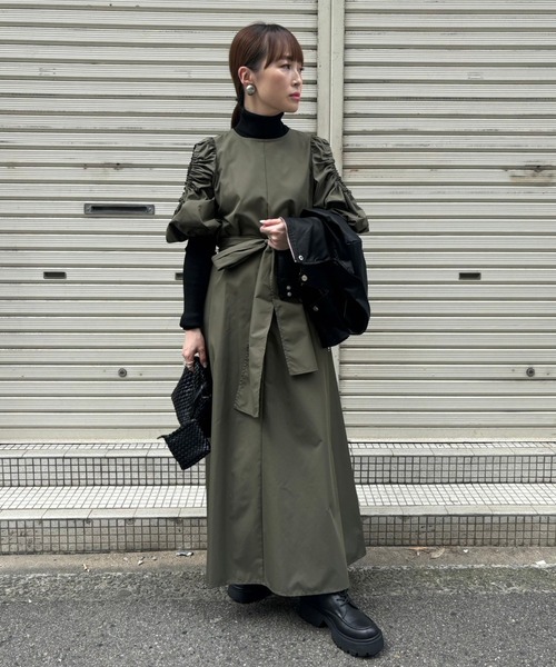 Narcissus ワンピース 「SINN」ショルダーギャザーワンピース  