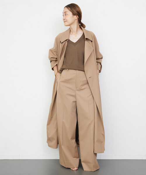 Deuxieme Classe ★現行完売品★*Linen ワイドパンツ 追加イージー ワイド パンツ2（その他パンツ）｜Deuxieme Classe