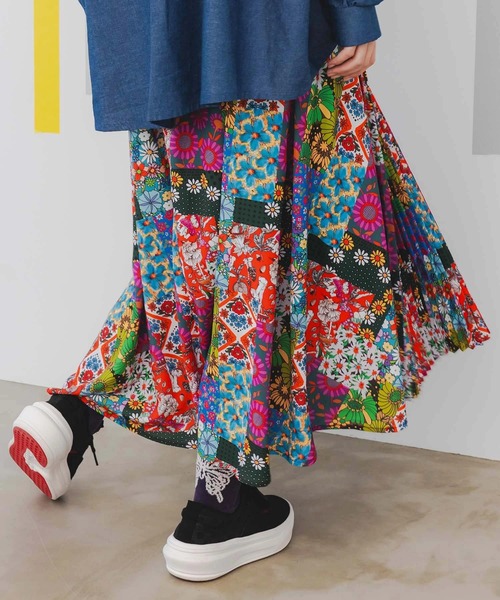 中古　is  SCOLaR スリット入り　スカート風パンツ 中古is SCOLaR スリット入りスカート風パンツ