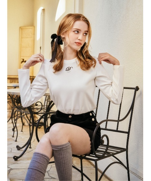 Darich（ダーリッチ） tシャツ イニシャルロングTシャツ レディース