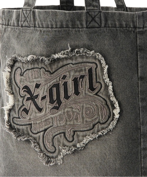 早い者勝ち X-girl POCKET DENIM TOTE BAG デニム素材 通勤通学 楽天市場】【公式】X-girl エックスガール POCKET DENIM TOTE