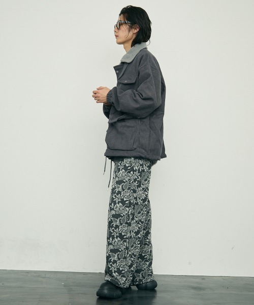 Shoowtime ブルゾン アウター boa collar corduroy blouson