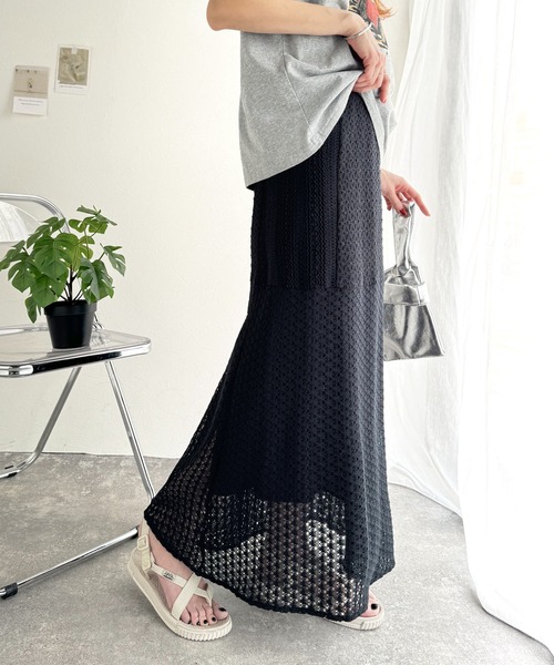 classicalelf（クラシカルエルフ） スカート 重ね着にも活躍。タック