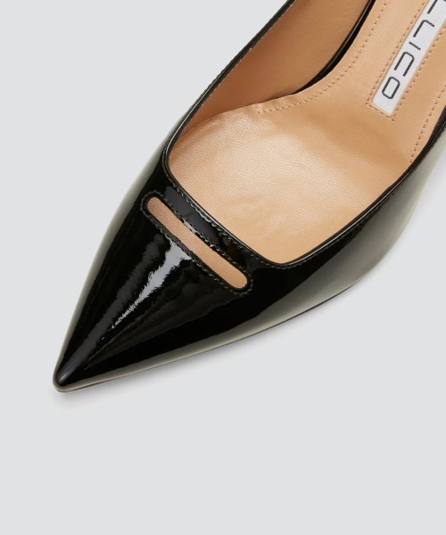 PELLICO パンプス ANIMA アネッリ エナメル 8.0cm BLACK